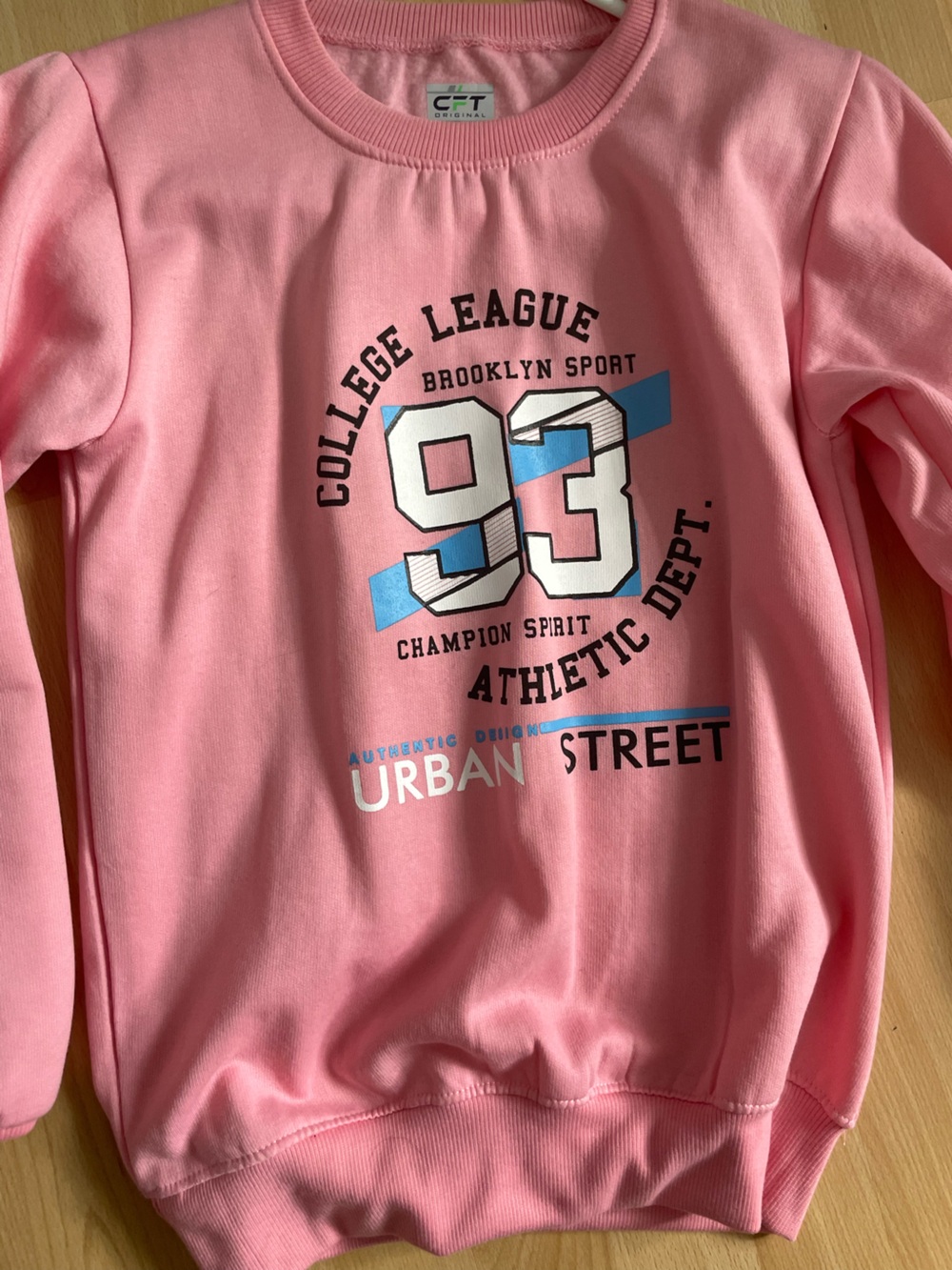 Pink '93 College League Graphic Sweatshirt